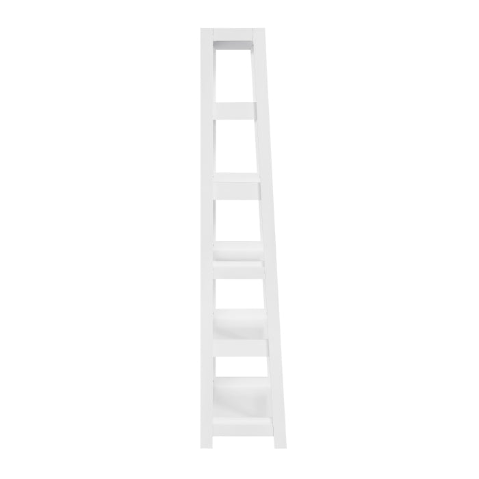 B2024WH-16S5 Bookcase, 5 Fixed Shelves - B2024WH-16S5