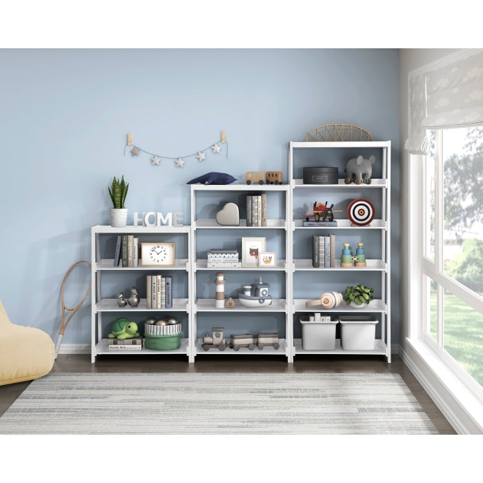 B2024WH-16S5 Bookcase, 5 Fixed Shelves - B2024WH-16S5