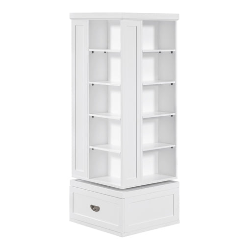 B2024WH-17SW Swivel Bookcase - B2024WH-17SW
