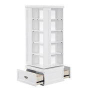 B2024WH-17SW Swivel Bookcase - B2024WH-17SW