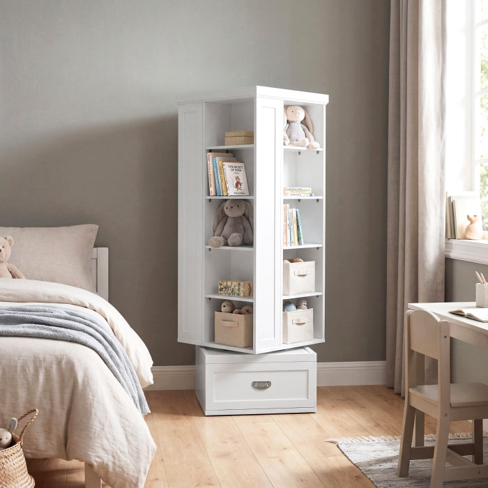 B2024WH-17SW Swivel Bookcase - B2024WH-17SW