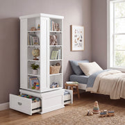 B2024WH-17SW Swivel Bookcase - B2024WH-17SW