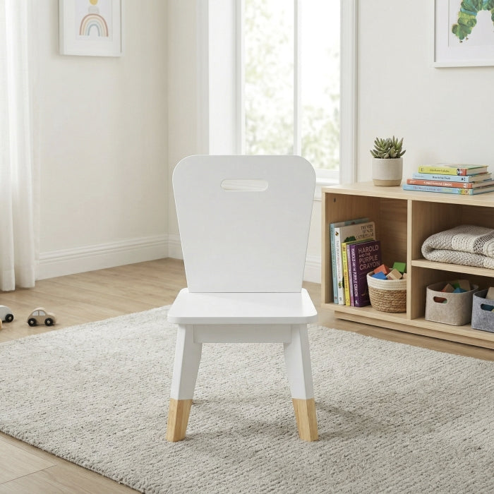 B2024WH-5P 5-Piece Pack Children Table and Chairs Set - B2024WH-5P