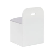 B2024WHBCF-1* (2) Full Bookcase Platform Bed with Hidden Desk, Stool and Storage Bench - B2024WHBCF-1*