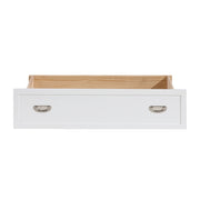 B2024WHBCF-1* (2) Full Bookcase Platform Bed with Hidden Desk, Stool and Storage Bench - B2024WHBCF-1*
