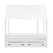 B2024WHCP-1 Twin Canopy Platform Bed - B2024WHCP-1