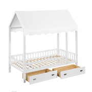 B2024WHCP-1 Twin Canopy Platform Bed - B2024WHCP-1
