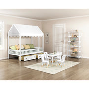 B2024WHCP-1 Twin Canopy Platform Bed - B2024WHCP-1