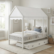 B2024WHCP-1 Twin Canopy Platform Bed - B2024WHCP-1