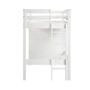 B2024WHLTF-1* (6) Twin/Full Loft Bunk Bed with Chest and Hidden Desk - B2024WHLTF-1*