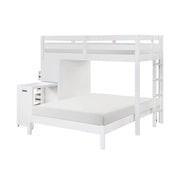 B2024WHLTF-1* (6) Twin/Full Loft Bunk Bed with Chest and Hidden Desk - B2024WHLTF-1*