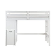 B2024WHLTF-1* (6) Twin/Full Loft Bunk Bed with Chest and Hidden Desk - B2024WHLTF-1*