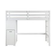 B2024WHLTF-1* (6) Twin/Full Loft Bunk Bed with Chest and Hidden Desk - B2024WHLTF-1*