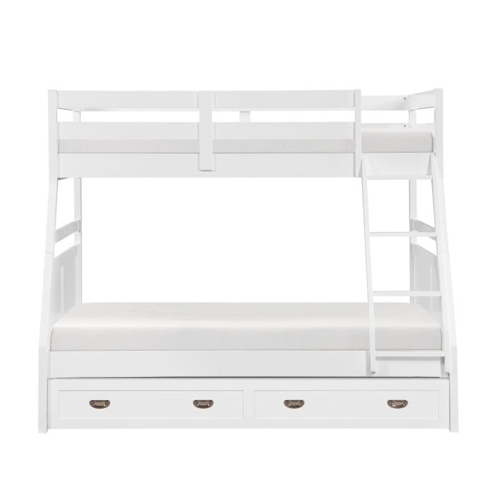 B2024WHTF-1* (3) Twin/Full Bunk Bed - B2024WHTF-1*