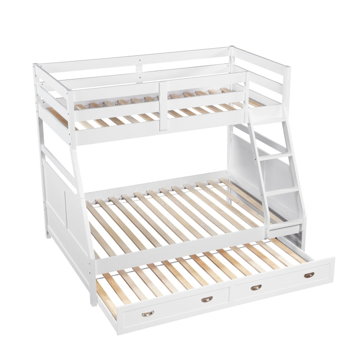 B2024WHTF-1* (3) Twin/Full Bunk Bed - B2024WHTF-1*