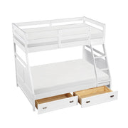 B2024WHTF-1* (3) Twin/Full Bunk Bed - B2024WHTF-1*