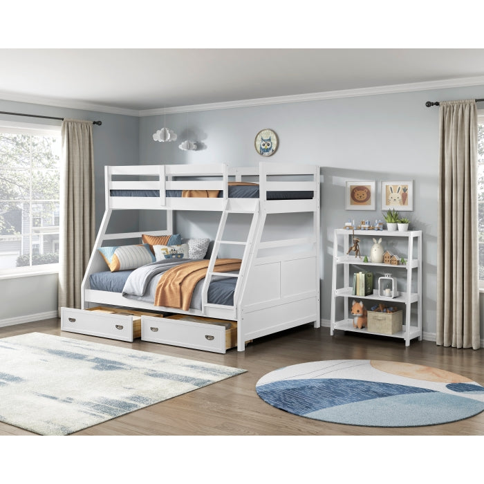 B2024WHTF-1* (3) Twin/Full Bunk Bed - B2024WHTF-1*
