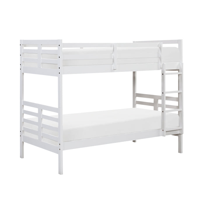 B2026WH-1* (3) Twin/Twin Bunk Bed - B2026WH-1*