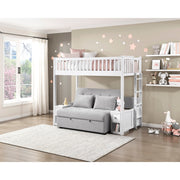 B2034WHLTS-1* (5) Twin Loft Bunk Bed with Night Stand and Sofa Bed - B2034WHLTS-1*