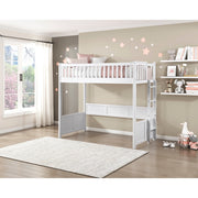 B2034WHLTS-1* (5) Twin Loft Bunk Bed with Night Stand and Sofa Bed - B2034WHLTS-1*