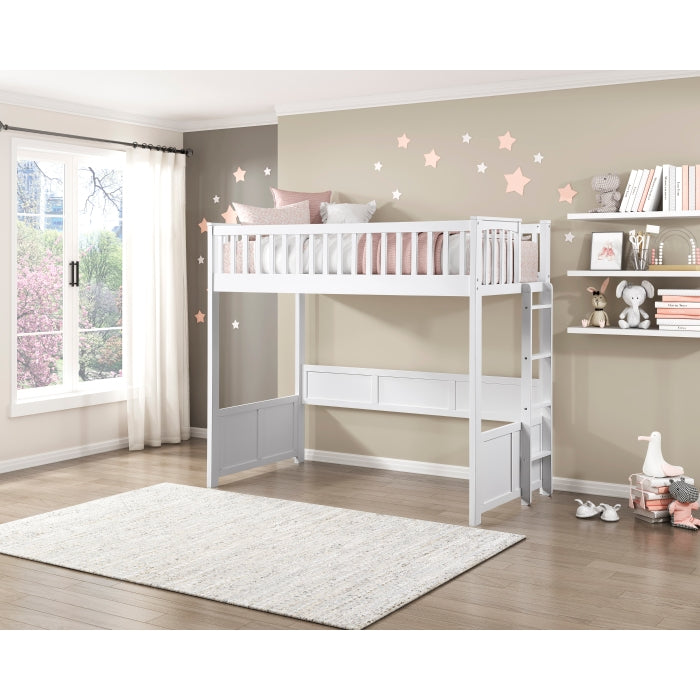 B2034WHLTS-1* (5) Twin Loft Bunk Bed with Night Stand and Sofa Bed - B2034WHLTS-1*