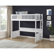 B2034WHLTS-1* (5) Twin Loft Bunk Bed with Night Stand and Sofa Bed - B2034WHLTS-1*