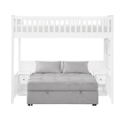 B2034WHLTS-1* (5) Twin Loft Bunk Bed with Night Stand and Sofa Bed - B2034WHLTS-1*