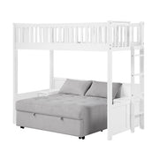 B2034WHLTS-1* (5) Twin Loft Bunk Bed with Night Stand and Sofa Bed - B2034WHLTS-1*
