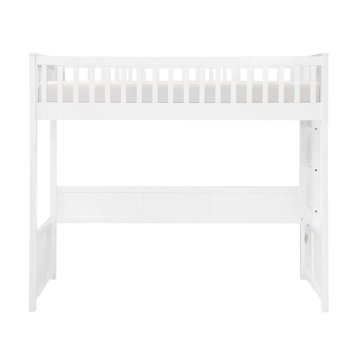 B2034WHLTS-1* (5) Twin Loft Bunk Bed with Night Stand and Sofa Bed - B2034WHLTS-1*