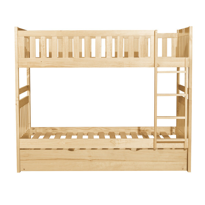 B2043-1*R (4) Twin/Twin Bunk Bed with Twin Trundle - B2043-1*R