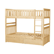 B2043-1*T (4) Twin/Twin Bunk Bed with Storage Boxes - B2043-1*T