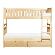 B2043-1*T (4) Twin/Twin Bunk Bed with Storage Boxes - B2043-1*T