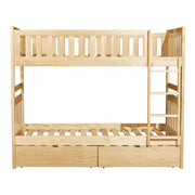 B2043-1*T (4) Twin/Twin Bunk Bed with Storage Boxes - B2043-1*T