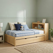 B2043BC-1R* (3) Twin Bookcase Platform Bed with Twin Trundle - B2043BC-1R*