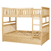 B2043FF-1*T (4) Full/Full Bunk Bed with Storage Boxes - B2043FF-1*T