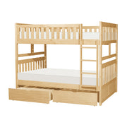 B2043FF-1*T (4) Full/Full Bunk Bed with Storage Boxes - B2043FF-1*T