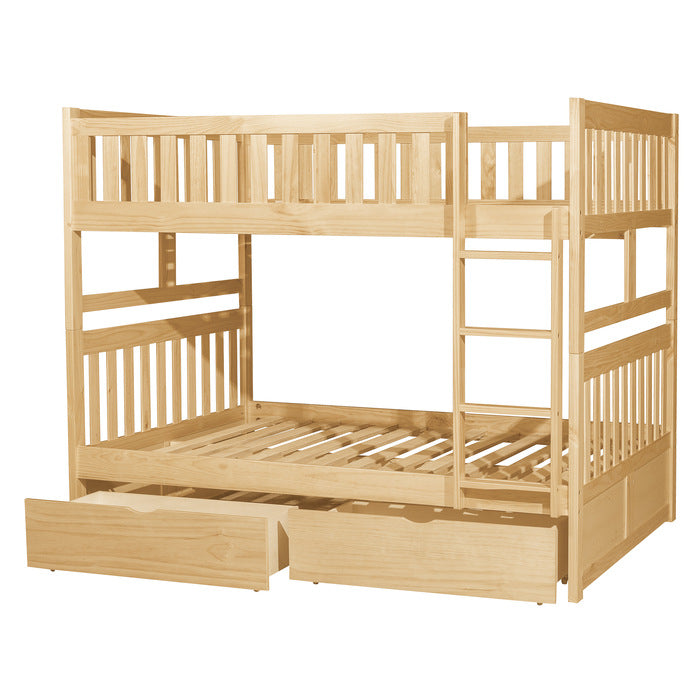B2043FF-1*T (4) Full/Full Bunk Bed with Storage Boxes - B2043FF-1*T