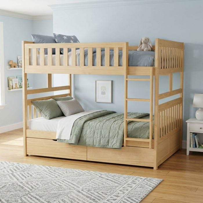 B2043FF-1*T (4) Full/Full Bunk Bed with Storage Boxes - B2043FF-1*T