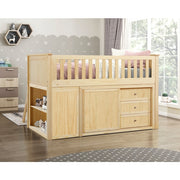 B2043LL-1*BC2DR (6) Low Loft Bunk with Bookcase and 2 Dressers - B2043LL-1*BC2DR