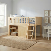 B2043LL-1*DR (4) Low Loft Bunk with Dresser - B2043LL-1*DR