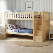 B2043SB-1* (4) Twin/Twin Step Bunk Bed - B2043SB-1*