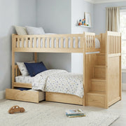 B2043SB-1*T (5) Twin/Twin Step Bunk Bed with Storage Boxes - B2043SB-1*T