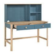 B2048BU-14* (2) Writing Desk with Hutch - B2048BU-14*