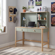 B2048GN-14* (2) Writing Desk with Hutch - B2048GN-14*