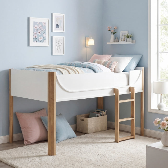 B2048WHLT-1* (3) Low Loft Bed - B2048WHLT-1*