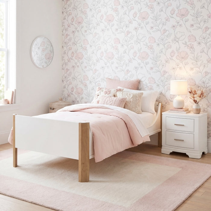 B2048WHT-1* (2) Twin Platform Bed - B2048WHT-1*