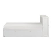 B2053BCW-1R* (3) Twin Bookcase Platform Bed with Twin Trundle - B2053BCW-1R*