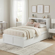 B2053BCW-1R* (3) Twin Bookcase Platform Bed with Twin Trundle - B2053BCW-1R*