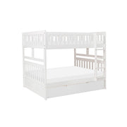 B2053FFW-1*R (4) Full/Full Bunk Bed with Twin Trundle - B2053FFW-1*R