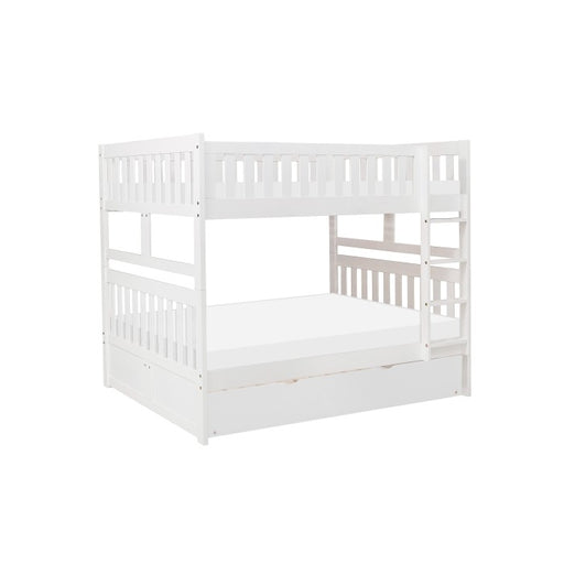 B2053FFW-1*R (4) Full/Full Bunk Bed with Twin Trundle - B2053FFW-1*R